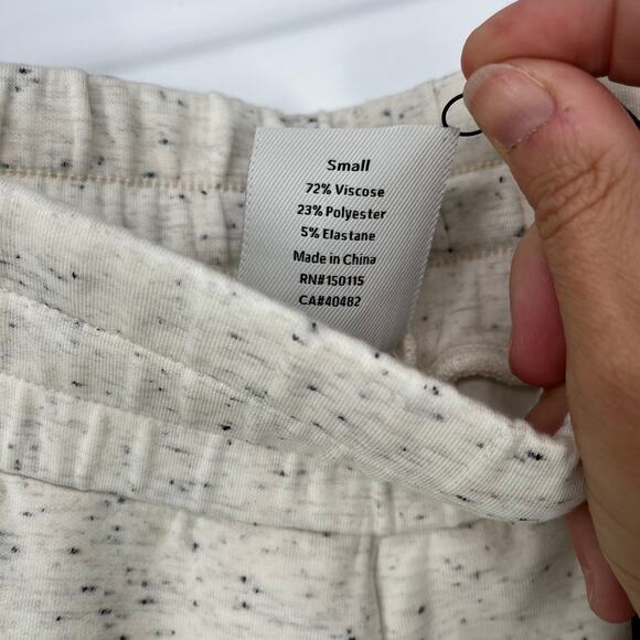 Varley - Slim cuff pant 25” in ivory marl fleck - Picture 5 of 10